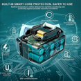 thumbnail image 4 of 2pcs Replacement For Makita Battery 18v Compatible With Makita Battery 18v, 4 of 5