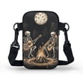thumbnail image 2 of HELLHERO Skull Guitar Pattern 4.33"x1.97"x7.09" Crossbody Sling Bags Polyester for Men, Women, 2 of 7