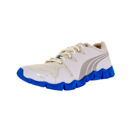 Puma Women's Shintai Runner White/Silver/Malibu Blue Ankle-High Running Shoe -