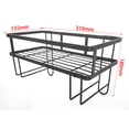 thumbnail image 3 of Godboat Bathroom Organizers & Storage - Above Toilet Storage, Bathroom Shelf with 2 Hooks, Wall Mounted Toilet Shelf, Behind & Above Toilet Organizer, Gift for a Lady (Black), 3 of 5