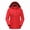 Red, variant on Women Heated Jacket with Detachable Hood Smart USB Electric Heating Coat for Winter Warm Outdoor Clothing, 20.86 inches / 53.0 cm