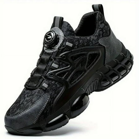 

HOLEX Steel Toe Shoes for Men Women Composite Toe Safety Sneakers Non Slip Industrial Work Shoes Air Cushion Tennis Shoes