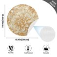 thumbnail image 2 of Ryvnso Gold Flower Round Plate Mats Dining Table Placemat Set of 4 for Holiday Decoration, 2 of 7