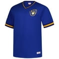 thumbnail image 2 of Men's Mitchell & Ness Royal Milwaukee Brewers Big & Tall V-Neck T-Shirt, 2 of 3
