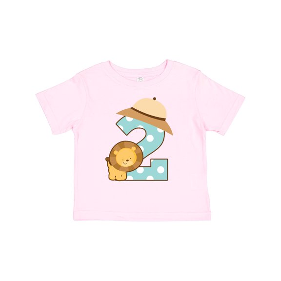 Inktastic Safari 2nd Birthday Lion Jungle Boys or Girls Toddler T-Shirt