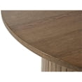 thumbnail image 3 of Unique Furniture Mid-Century Modern 36" Round Coffee Table in Smoked Oak, 3 of 4