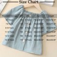 thumbnail image 2 of OGLCCG Girls Short Sleeve Tops Casual Square Neck Button Pleated T Shirts Kids Summer Peplum Babydoll Tees Blouses Size 6-16 Years, 2 of 6