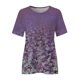 thumbnail image 5 of Tops con estampado de flores de manga corta a la moda para mujer Pompotops hkajfhjk463050, 5 of 5
