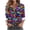 Black C, variant on Women's Plus Size Halloween Printed Shirt Button Down Long Sleeve Lapel Collar Casual Fall Winter Tops (XL, Black)