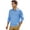 Blue, variant on IWRICH Men’s Casual Polo Shirts Long Sleeve Button up Collared Pullover Tops Business Classic Workwear White XL