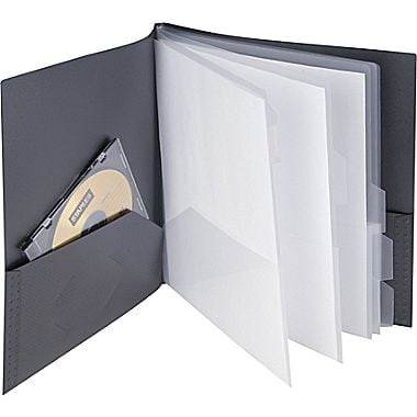 staples textured 10 pocket presentation book 20642 cc 13682