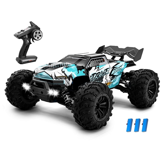 1/16 4WD RC Crawler Car Full Scale 2.4GHz 70km/h Escalada RC Car con luces LED Hugtrwg Para estrenar