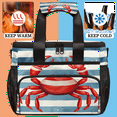 thumbnail image 5 of Herdesigns Crab Insulated Large Lunch Bag Lunchbox Reusable Leakproof Cooler Bags with Shoulder Strap for Adult Men Women Work Picnic, 5 of 7