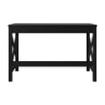 thumbnail image 6 of Home Design Beatrice Writing Desk with Spacious Tabletop and Built-In Drawers, Timeless Clean-Lined Design for Bedroom, Home Office, or Study Nook, Black, 6 of 7