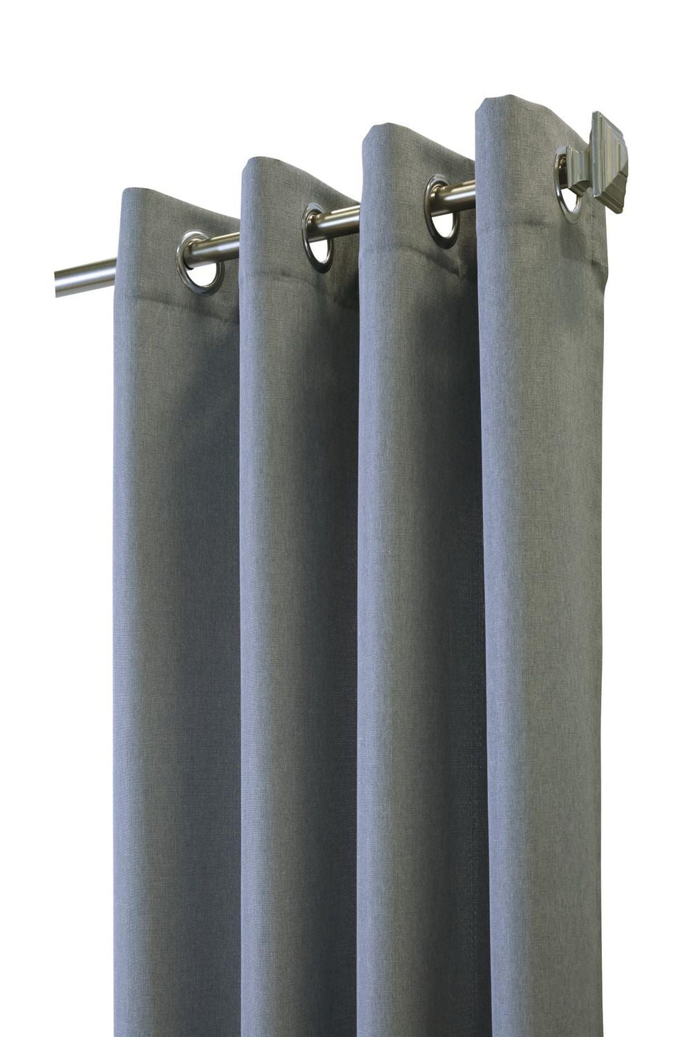 Loft Living Maria, filtrant la lumière panneau de rideau à œillets faux lin texturé 52" x 84", blanc