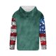 thumbnail image 4 of Sudadera con capucha para hombre, informal, con cordón, estampado navideño, deportiva, blusa de poliéster, 4 of 4
