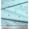 thumbnail image 3 of Soimoi Green Poly Georgette Fabric Cactus With Conical Pot Tree Fabric Prints By Yard 42 Inch Wide, 3 of 3