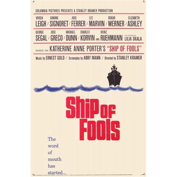 Posterazzi MOV254524 Ship of Fools Movie Poster - 11 x 17 in.