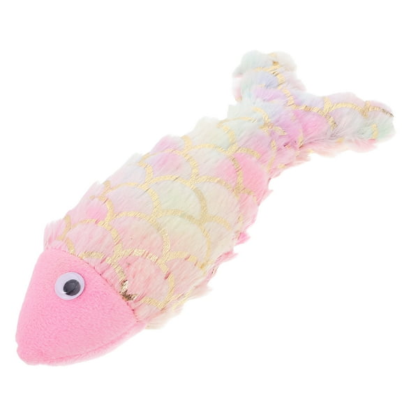 Masteelf Cat Fish Toy Interactive Fish Plush Cat Toy Realistic fish Chew Toy For Cats Indoor Play