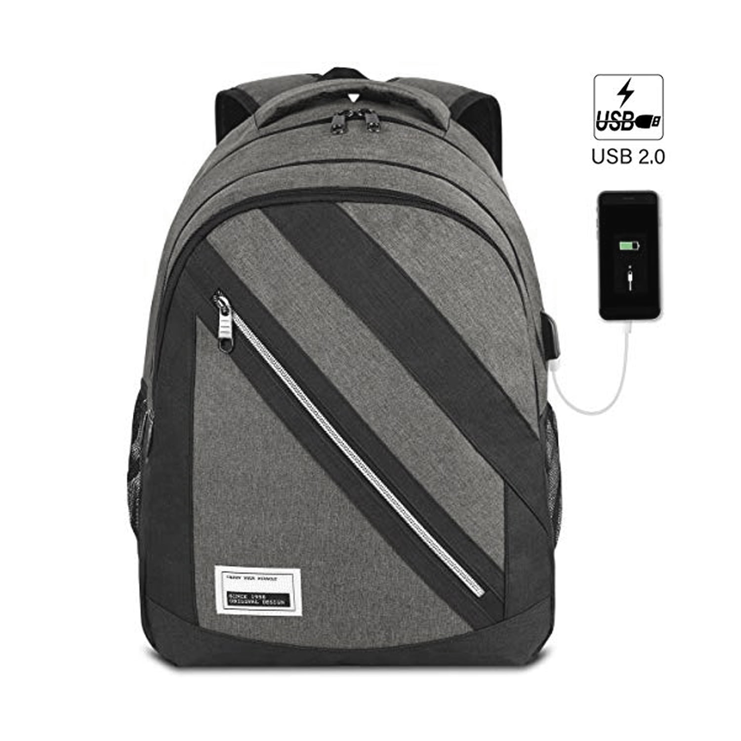 YAMTION Laptop Backpack 17 Inch,Backpack Men and Women,School Backpack Teenagers,Computer Backpack with USB Charging Port,College Backpack Daypack for Boys and Girls