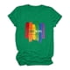 thumbnail image 2 of Camiseta de manga corta con estampado colorido informal para mujer Fridja  ghk1594, 2 of 8