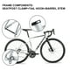 thumbnail image 3 of Cuadro de bicicleta de carreras 700C, Cable interno completo, freno de disco, aleación de aluminio para ciclismo, 3 of 9
