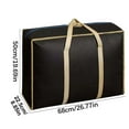 thumbnail image 3 of Oversized Moving Bags, Extra Large Storage Bags with Reinforced Handles & Sesolution Closure for Heavy-duty Packing, Reusable Spun Cloth Organizers for College Dorm, Home Move & Travel, 3 of 8