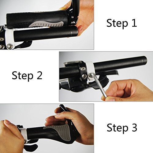 PRUNUS Ergonomic Design Rubber MTB Mountain Bike Handlebar Grips 22.2mm
