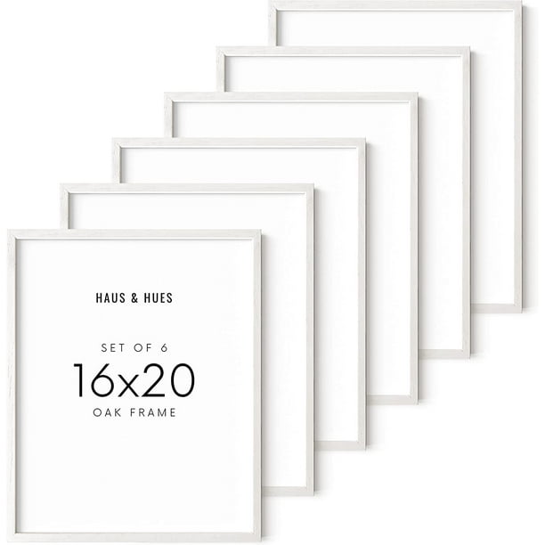 Haus and Hues Set of 6 16 X 20 Frames White Picture Frames 16x20