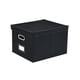thumbnail image 5 of Caja de almacenamiento organizadora de artículos diversos, artículos de tocador de oficina, libros, contenedor de almacenamiento plegable Negro, 5 of 9