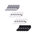 thumbnail image 2 of UFC 20 Pair Men's Lightweight No Show Socks with Arch Logo, Blk/Wht/Grey, 2 of 10
