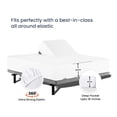 thumbnail image 4 of SGI Bedding Egyptian Cotton Top Split Sheet Set Stripe Adjustable Bed 36" Split Head King 600 TC 15" Deep White, 4 of 9