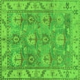 thumbnail image 1 of Ahgly Company Indoor Square Oriental Green Traditional Area Rugs, 6' Square, 1 of 4