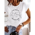 thumbnail image 6 of Women Summer Clothes Graphic T-shirt Fashion Short Sleeve Print Love Style 90s Trend Cute T Shirt Clothing Tee Female Top, 6 of 7