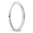 thumbnail image 6 of Sterling Silver 2mm Half Round Size 8 Band, 6 of 7