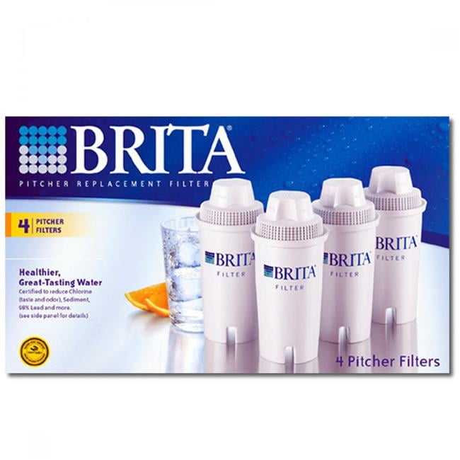 Brita Pitcher Replacement Cartridge Water Filter Purification 4-Pack