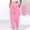 Pink, variant on Women's Low Rise Wide Leg Sweatpants with Pockets and Elastic Waist for Casual Style