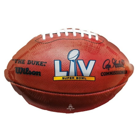 31 inch 2021 Super Bowl 55 Lv NFL Jumbo Logo Football Anagram Foil Mylar Balloon - Party Supplies Decorations