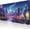 Cyberpunk Streets, variant on Extended Large Gaming Mouse Pad, Anime Cartoon Large Desk Mat for Desktop XXL, Non-Slip Rubber Base Stitched Edges Long Computer Keyboard Desk Pad Mouse Mat for Gaming Home Office 35.4"X15.7"
