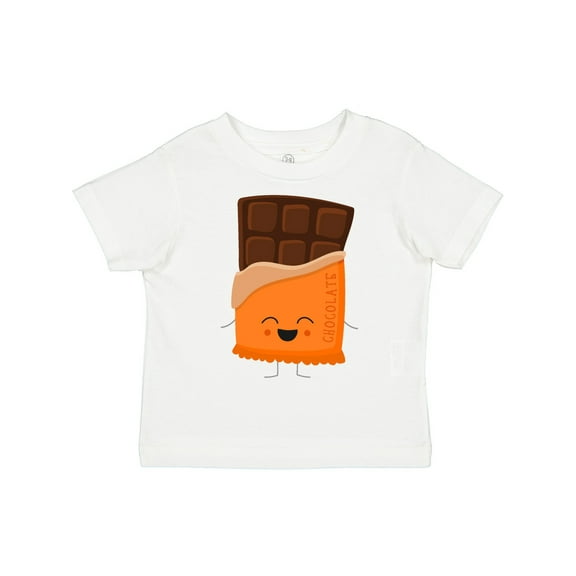 Inktastic Cute Kawaii Chocolate Candy Bar Boys or Girls Toddler T-Shirt