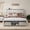 White, variant on Wooden Queen Size Bed Frame with Headboard & Sliding Barn Door Storage Footboard, Boho Farmhouse Platform Bedframe with Charging Station and LED Lights, No Box Spring Needed, White