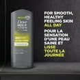 thumbnail image 4 of Dove Men+Care avec la Technologie Micromoisture Nourrissante 24 Heures Réénergisant Actif + Frais 3 en 1 Nettoyant pour le Corps et le Visage, 4 of 8