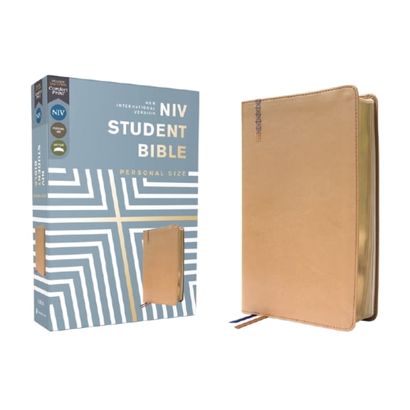 Niv, Student Bible, Personal Size, Leathersoft, Tan, Comfort Print, (Hardcover)