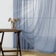 thumbnail image 5 of Cortinas KOUFALL azul empolvado transparente de 213 x 213 cm para sala de estar, 5 of 9
