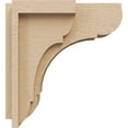 thumbnail image 3 of 4"W x 4"D x 8"H Wide Bryant Rough Cedar Woodgrain TimberThane Corbel, Primed Tan, 3 of 6