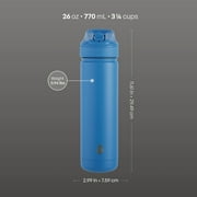 TAL 26oz Stainless Steel Ranger Water Bottle with Easy Sip Straw, Blue