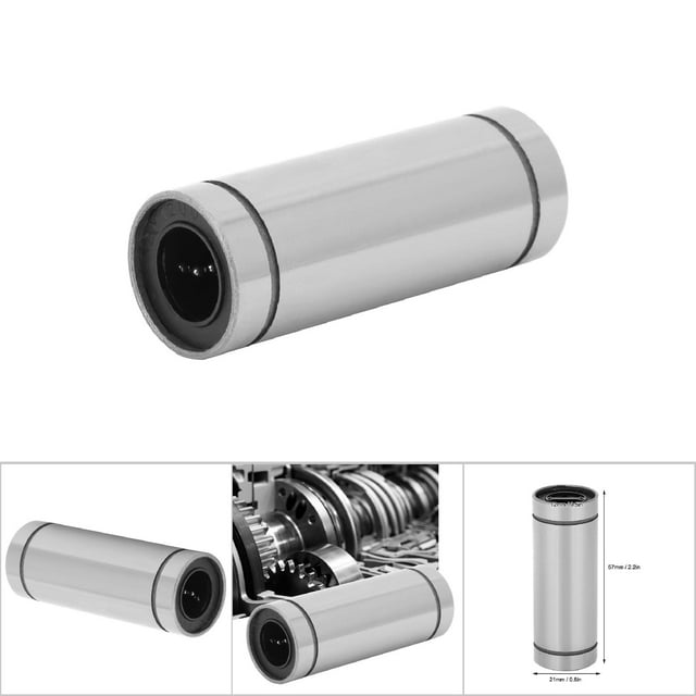 Palier à Mouvement Linéaire Anti-Poussière, Palier à Roulement, Haute Précision Haute Sensibilité pour Machines Outils Machines de Gravure Automobiles Automatisation Industrielle LM10LUU, LM12LUU, LM13LUU