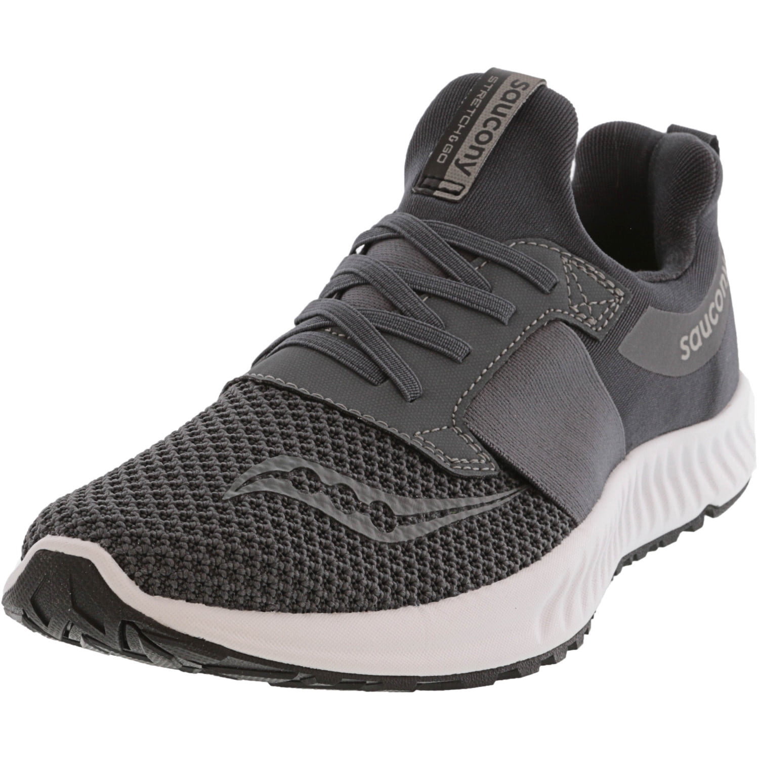 Saucony - Saucony Men's Stretch And Go Breeze Charcoal Ankle-High ...