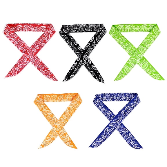TELOLY Cool Scarf - Cooling Scarf Headband Bandana 5 Pack for Outdoor Walking