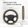 thumbnail image 5 of Daiia Excavator At Work Steering Wheel Cover Auto Steering Wheel Covers Breathable Anti-Slip Steering Wheels Car Interior Decor Accessories for Men Women Universal 15 Inch, 5 of 8